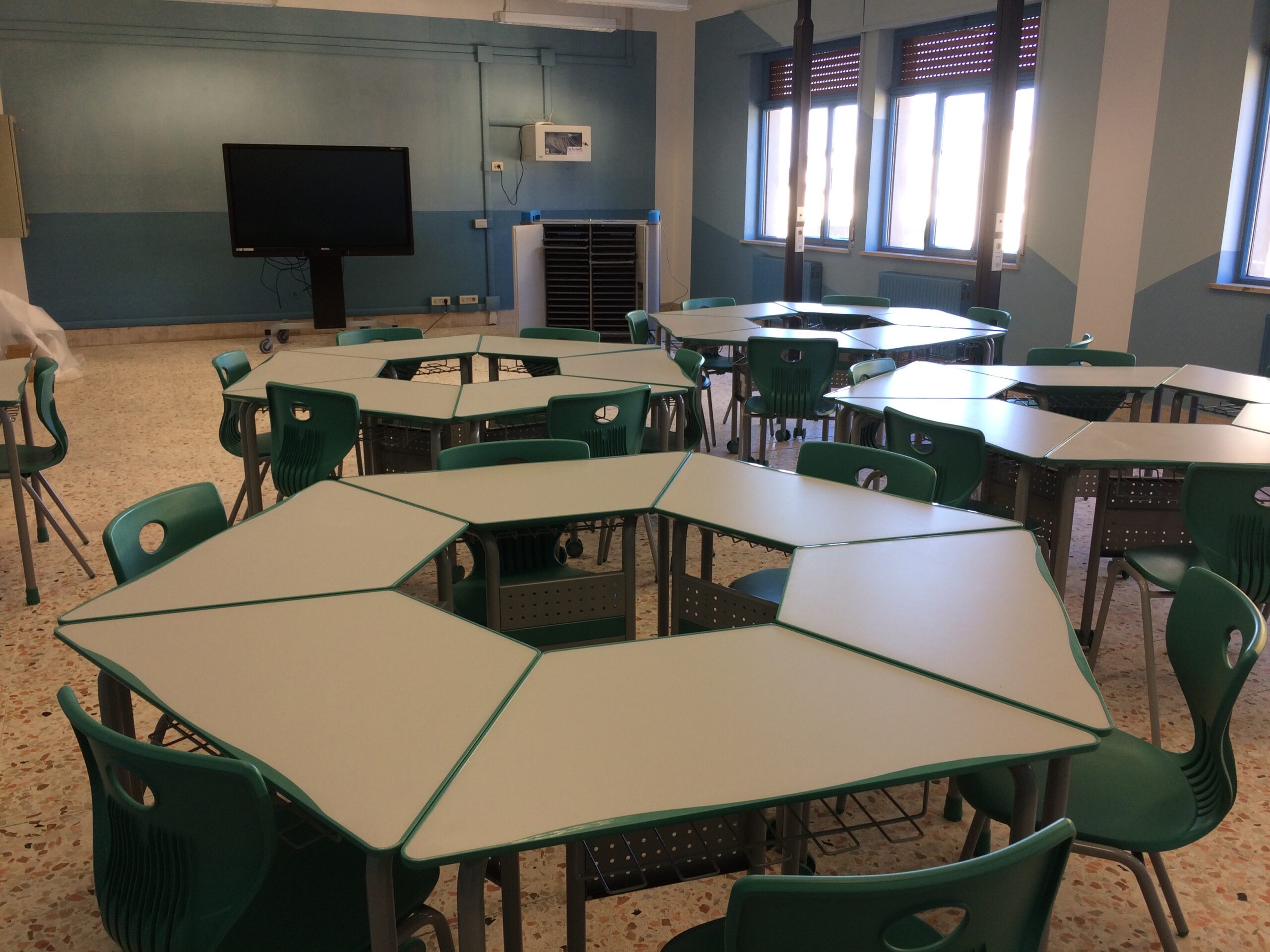 Banchi Modulari aula Riconfigurabile